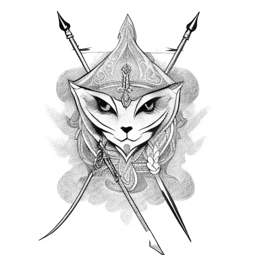 Dagger With Bow And Arrow