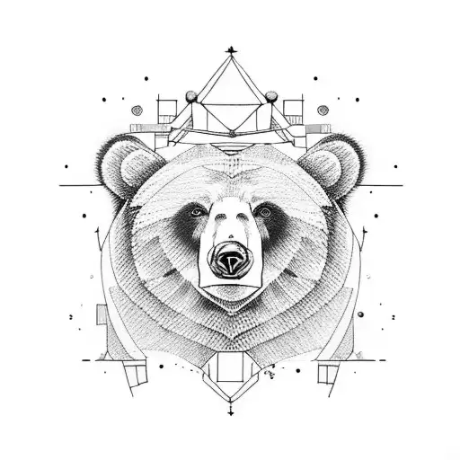 Bear With A Half Black And Half White Nose