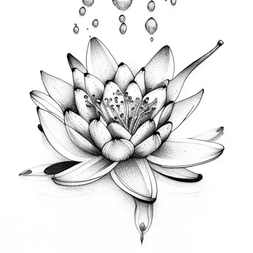 Bouquet With Lily Of The Valley And Water Lily