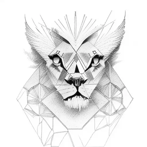 Cardinals Around A Lion