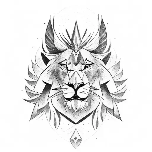 Cardinal Bird And A Lion