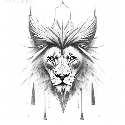 Cardinal Bird And A Lion