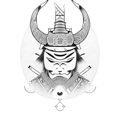 Samurai In Hourglass