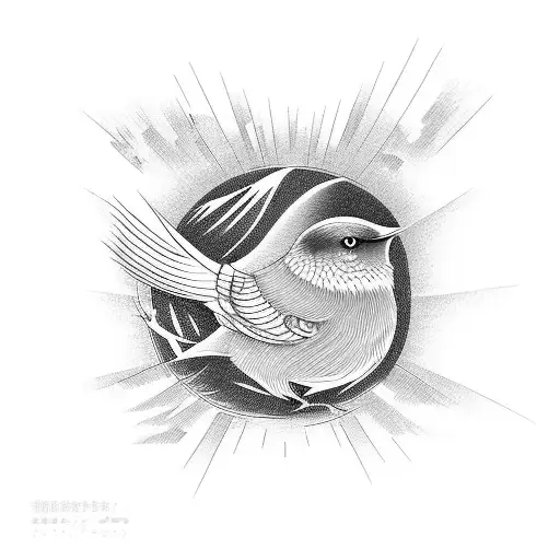 Japanese Birds Sunset