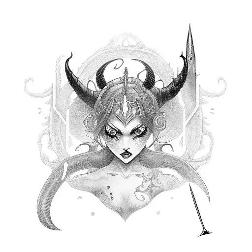 Demon Girl With Sword