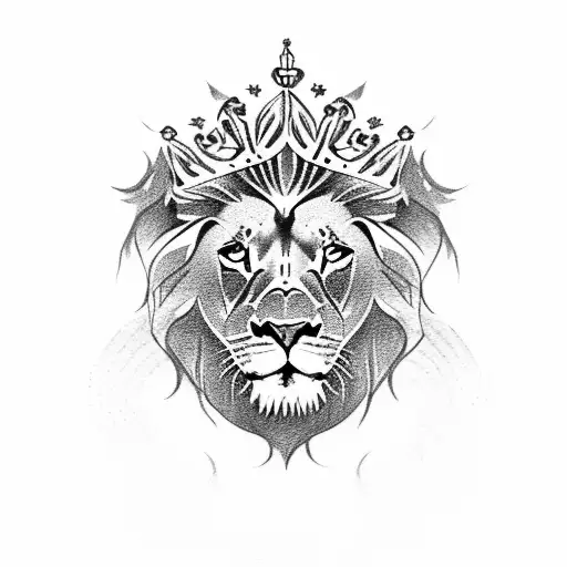 Majestic Lion Woth Crown