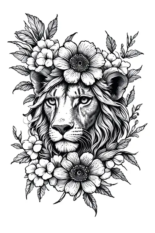 Cancer Leo Gemini Sign With Flowers