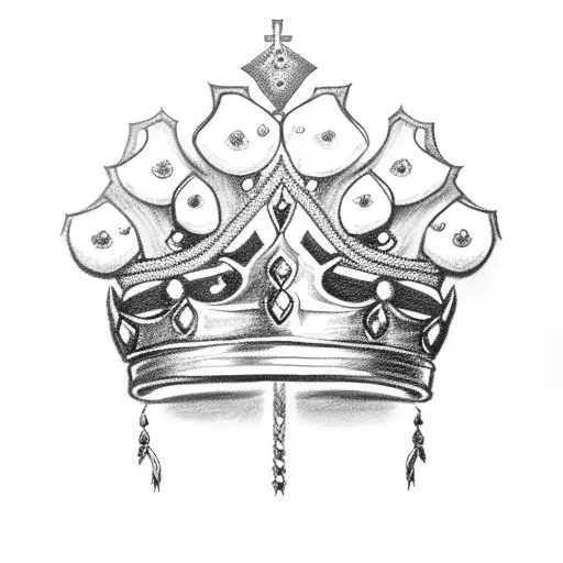 Thron Crown With Flowers