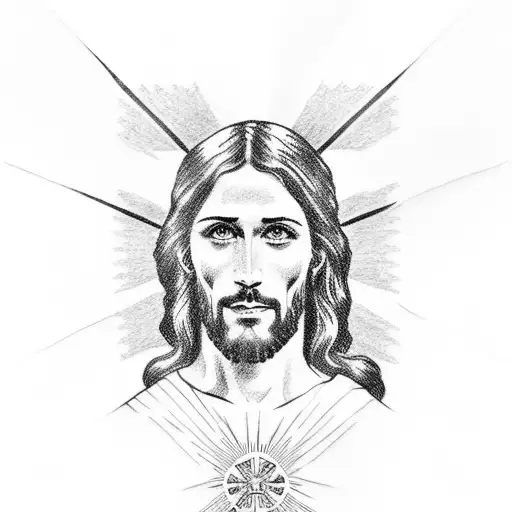 Jesus With American Flag