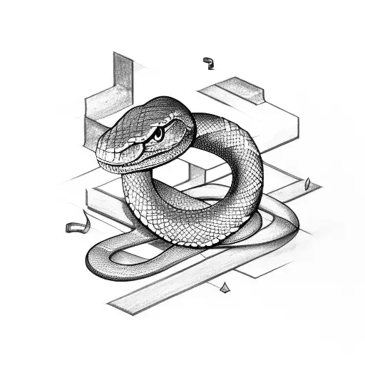 Snake Wraps Around Arrows