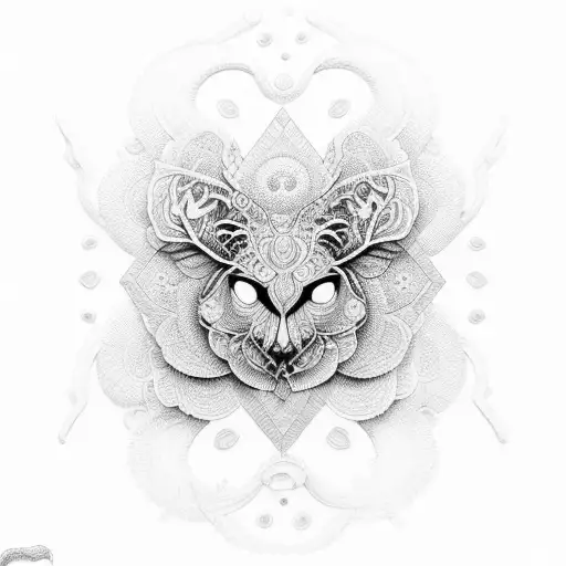 An Intricate Dotwork Design Inspired By The Beauty Of Nature