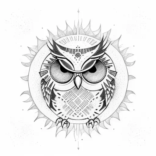 Owl Sun Sunshine Magic