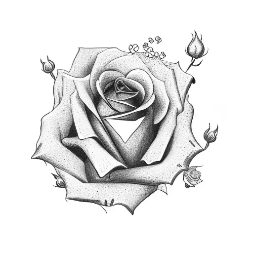 Rose With King Of Hearts