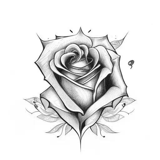 Rose With King Of Hearts Card