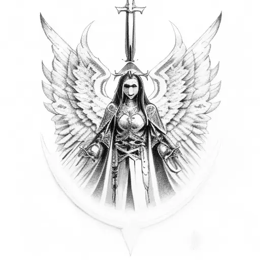 An Angel Warrior That Stands For Righteous And Justice Like Justitia
