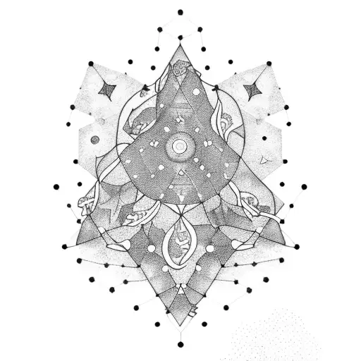 A Constellation Of Starry Beans Intertwined With Plant Vines