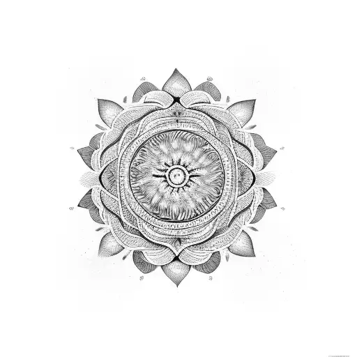 Palm Tree Mandala Chest