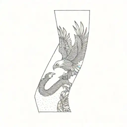 An Eagle And A Snake