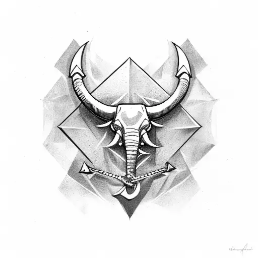 Bull Anchor Batman Logo Elephant Anchor