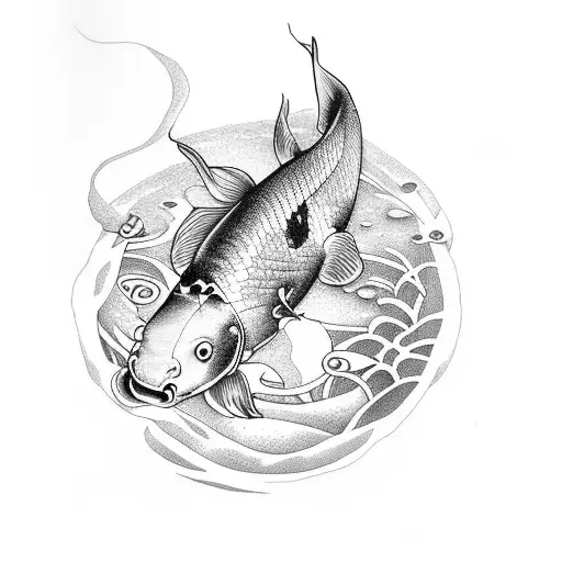 Christian Fish With Koi Inside