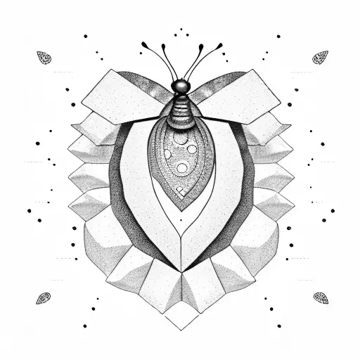 A Tornado Of Stones Coming Out Of An Open Book And Culminating Into A Geometric Butterfly