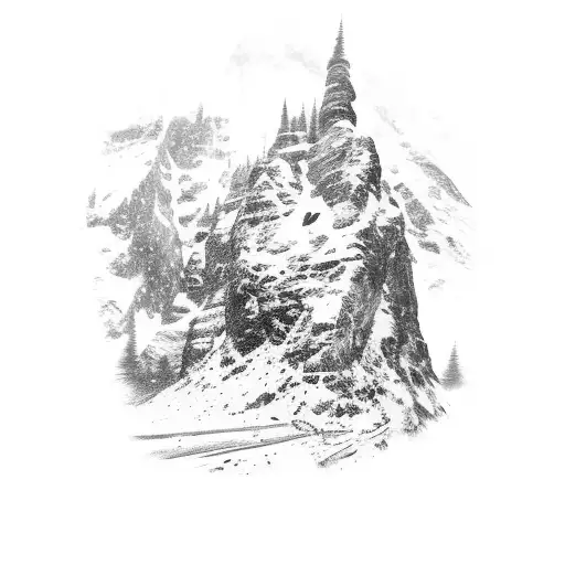 A Movie Reel Unraveling Into A Snowy Mountain Scene With Boxing Gloves Hanging Off The Sides