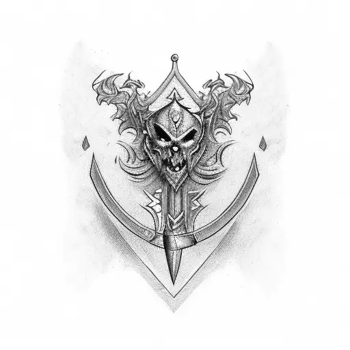 Old School Sword For Chest