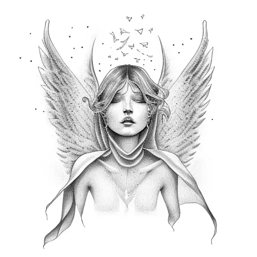 Angel Falling From Sky