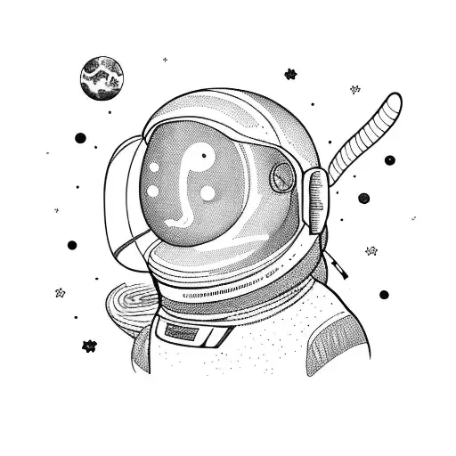 A Bookworm Astronaut Exploring A Galaxy Of Knowledge