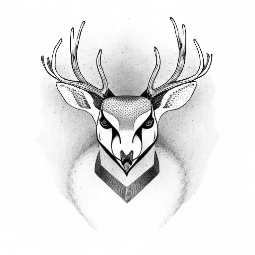 Deer Head And Owl