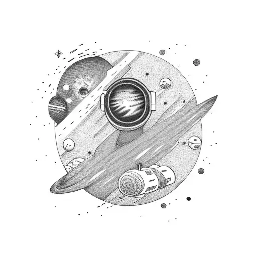 Astronaut And Black Hole