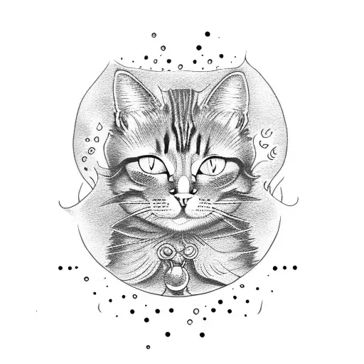 Cat Made From Flames