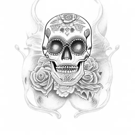 Mexican Skull With Candys