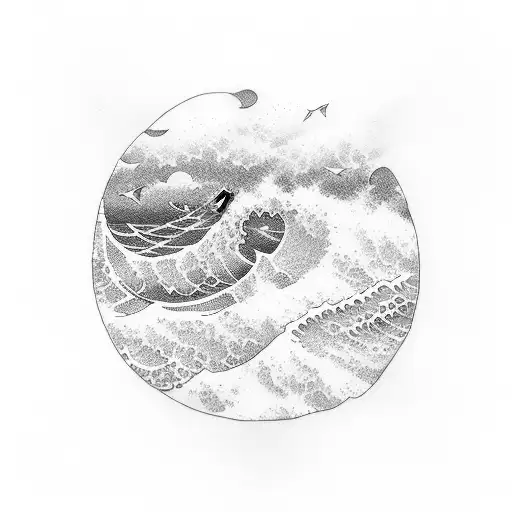 Wave On The Ocean And Summer