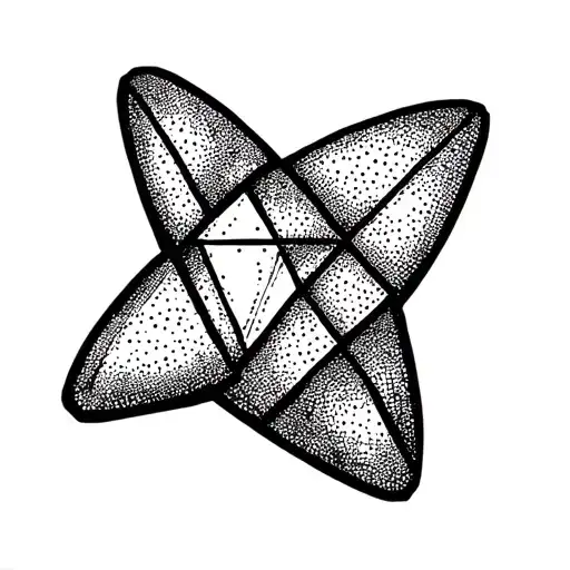 Drop Of Diamond Shaped Line Outlining