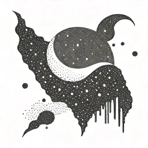 A Minimalist Design Of A Moon With The Word 'Simple' Incorporated Into The Design