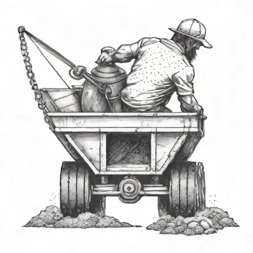 A Fisherman Casting A Line From The Back Of A Dump Truck