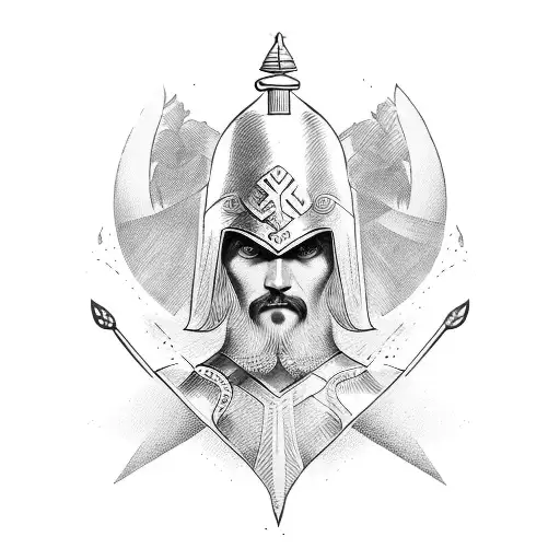 Greek Warrior Backwards