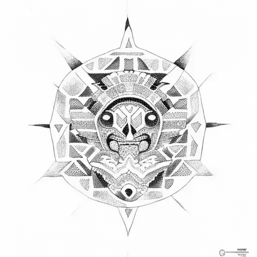 Xoloizcuintle With Aztec Designs