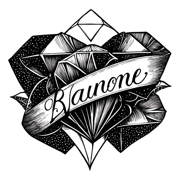 Name And Diamond Surrounded