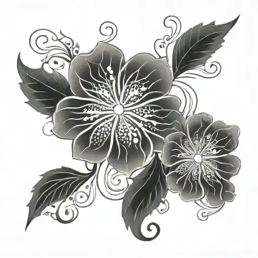 Encorporate Art Nouveau Architecture Patterns Into A Floral Design