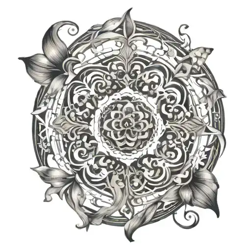 Emcorporate Art Nouveau Architecture Patterns Into A Floral Design