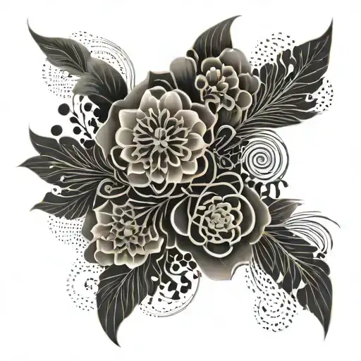 Encorporate Art Deco Architecture Patterns Into A Floral Design