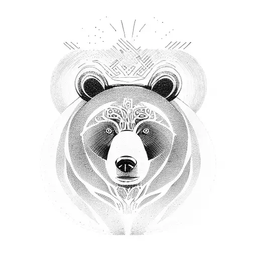 Bear Under Willow Tree