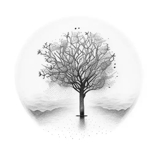 Tree With 4 Big Branches