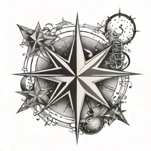 Nato Star With Music Notes