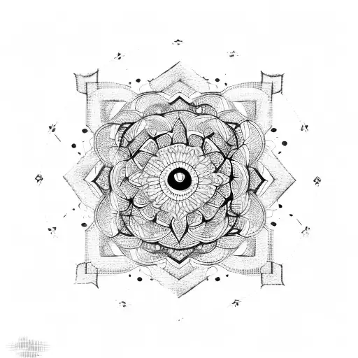 Geometric Mandala Clock