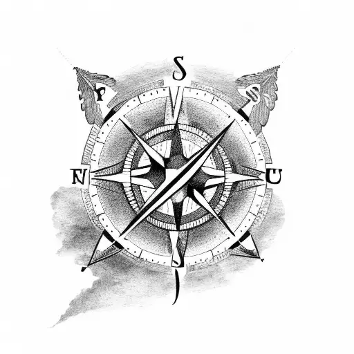 Falcon And A Compass