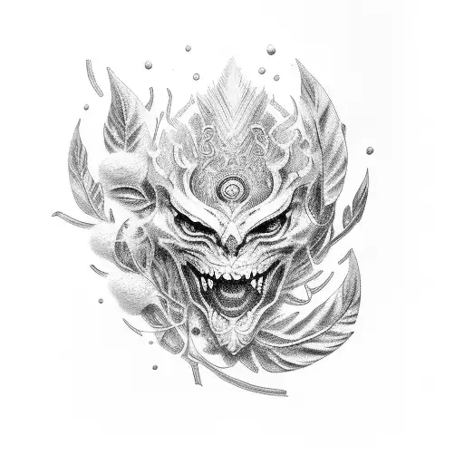 Roman Numeral Seven With Sage Branch