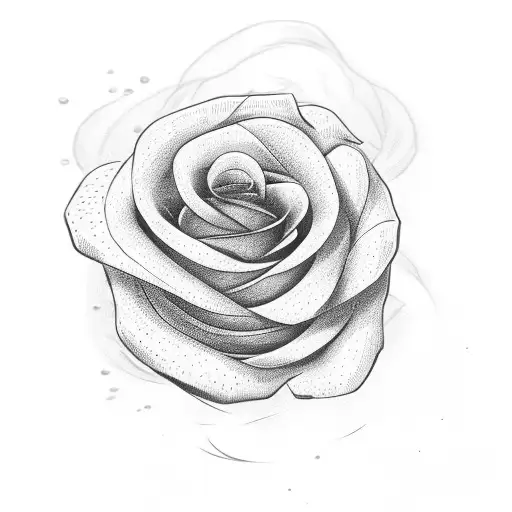 Simple Rose With Letter D In Symbol And The Number 22 In Symbol